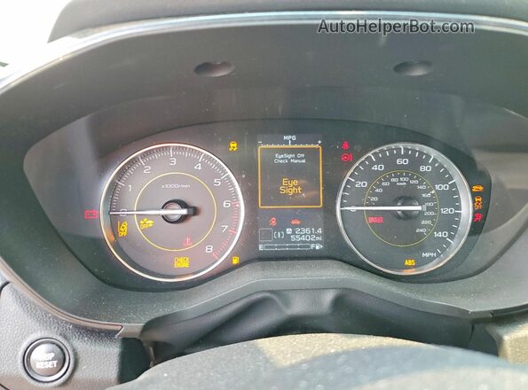 JF2GTHRC3MH266431 2021 SUBARU CROSSTREK Белый Вид щитка приборов
