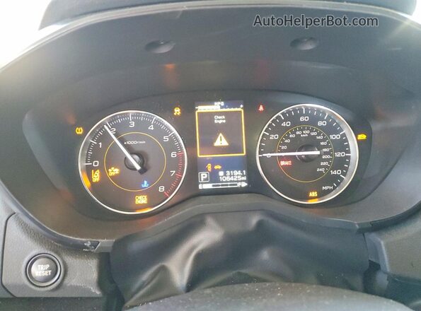 JF2GTHRC3MH350202 2021 SUBARU CROSSTREK Синий Вид щитка приборов