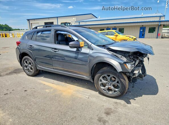 JF2GTHRC4MH663209 2021 SUBARU CROSSTREK Gray Delantero derecho