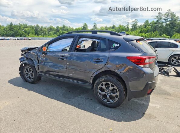 JF2GTHRC4MH663209 2021 SUBARU CROSSTREK Gray Trasero izquierdo