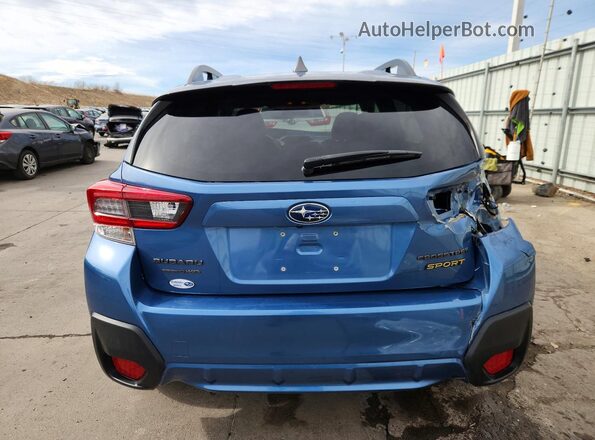 JF2GTHRC7NH257393 2022 SUBARU CROSSTREK Blue Հետևի տեսք