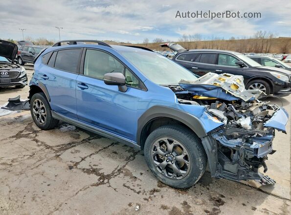 JF2GTHRC7NH257393 2022 SUBARU CROSSTREK Blue Առջևի աջ