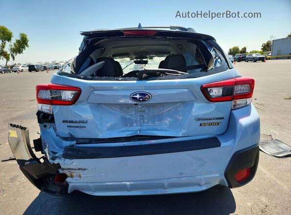 JF2GTHRC8MH379937 2021 SUBARU CROSSTREK Blue უკანა ხედი