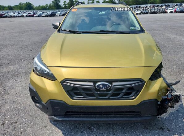 JF2GTHSC0MH261892 2021 SUBARU CROSSTREK Yellow Front view