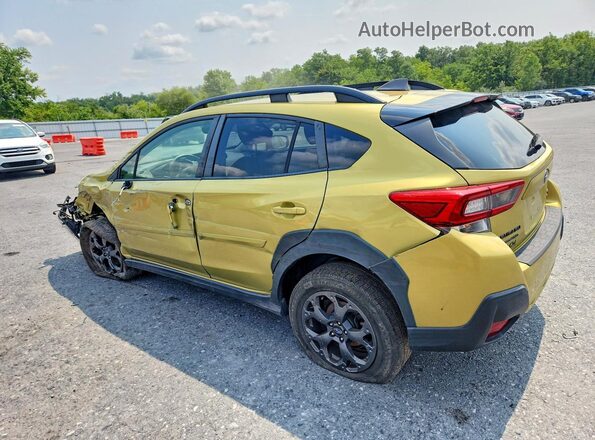 JF2GTHSC0MH261892 2021 SUBARU CROSSTREK Yellow Rear left