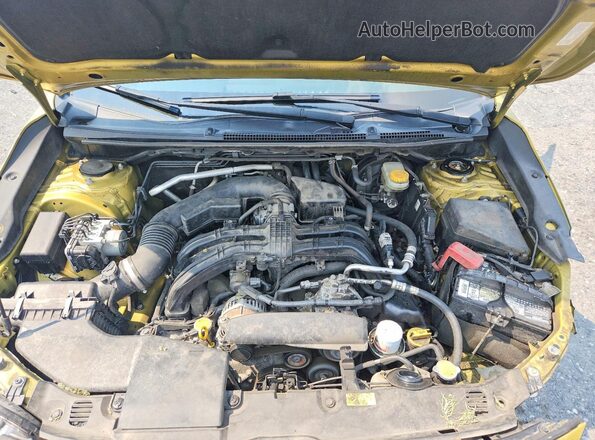 JF2GTHSC0MH261892 2021 SUBARU CROSSTREK Yellow Engine compartment view