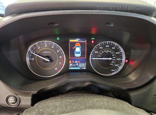 JF2GTHSC0MH286856 2021 SUBARU CROSSTREK White Widok zestawu wskaźników