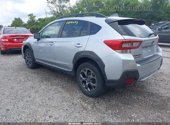 JF2GTHSC2MH303446 2021 SUBARU CROSSTREK Серебряный Задняя левая четверть