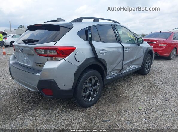 JF2GTHSC2MH303446 2021 SUBARU CROSSTREK Серебряный Задняя правая четверть