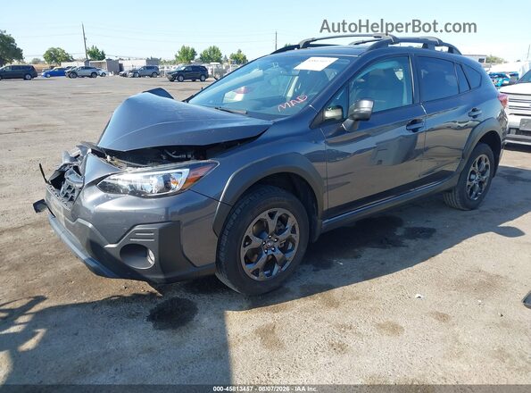 JF2GTHSC4MH206894 2021 SUBARU CROSSTREK Gray Vista tres cuartos delantera izquierda
