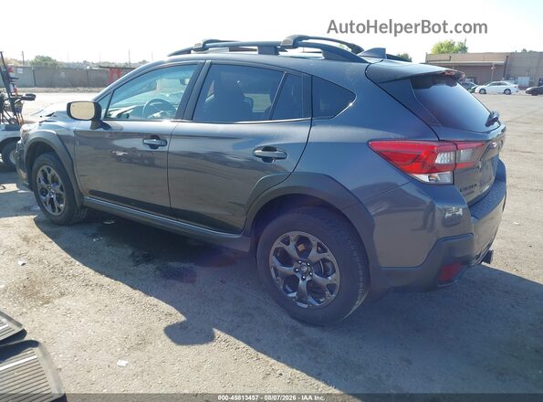 JF2GTHSC4MH206894 2021 SUBARU CROSSTREK Gray Trasero izquierdo