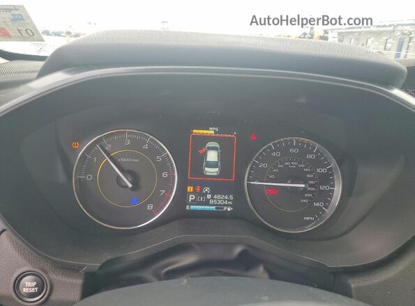 JF2GTHSC5MH269633 2021 SUBARU CROSSTREK Синий Вид щитка приборов