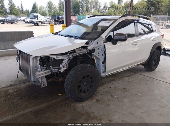 JF2GTHSC5NH201740 2022 SUBARU CROSSTREK White წინა მარცხენა ხედი სამი მეოთხედიდან