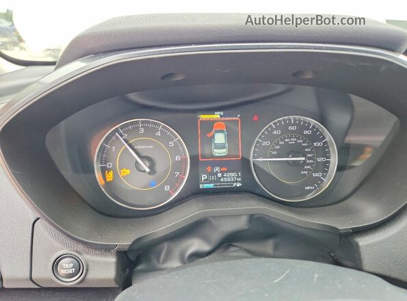 JF2GTHSC6MH273030 2021 SUBARU CROSSTREK White Widok zestawu wskaźników