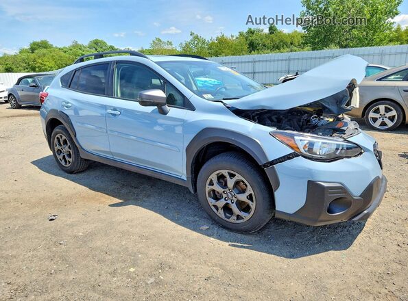 JF2GTHSC6NH268105 2022 SUBARU CROSSTREK Blue Przód prawy