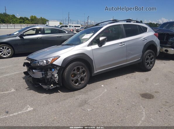 JF2GTHSC6PH233339 2023 SUBARU CROSSTREK Silver Front left