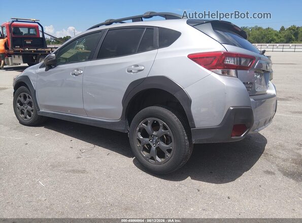 JF2GTHSC6PH233339 2023 SUBARU CROSSTREK Silver Rear left
