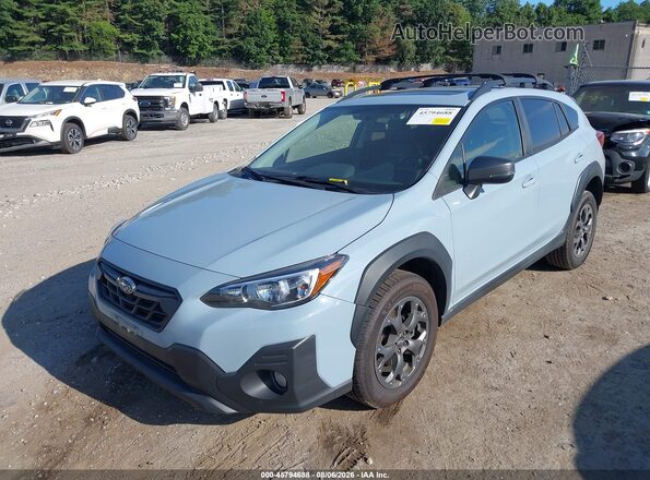 JF2GTHSC7MH280794 2021 SUBARU CROSSTREK Blue Առջևի ձախ երեք քառորդ տեսարան