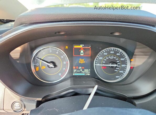 JF2GTHSC7MH314569 2021 SUBARU CROSSTREK Черный Вид щитка приборов