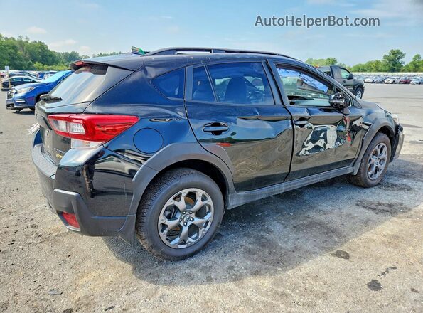 JF2GTHSC7MH314569 2021 SUBARU CROSSTREK Черный Задняя правая четверть