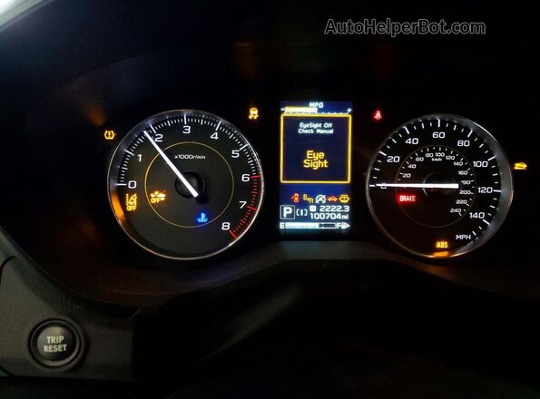 JF2GTHSC7MH671833 2021 SUBARU CROSSTREK White ხელსაწყოთა პანელის ხედი