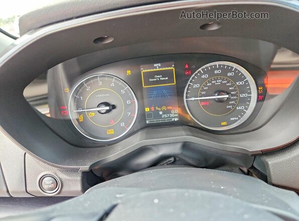 JF2GTHSC7NH208978 2022 SUBARU CROSSTREK Серый Вид щитка приборов