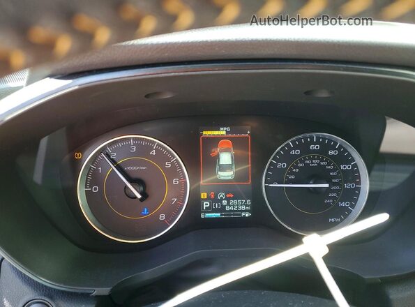 JF2GTHSC7PH226741 2023 SUBARU CROSSTREK Gray Widok zestawu wskaźników