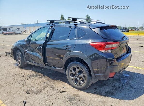 JF2GTHSC9MH354748 2021 SUBARU CROSSTREK Black უკანა მარცხენა