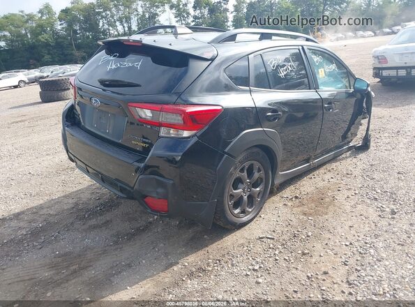 JF2GTHSCXNH209980 2022 SUBARU CROSSTREK Черный Задняя правая четверть
