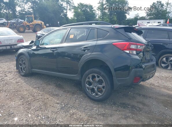 JF2GTHSCXNH209980 2022 SUBARU CROSSTREK Черный Задняя левая четверть