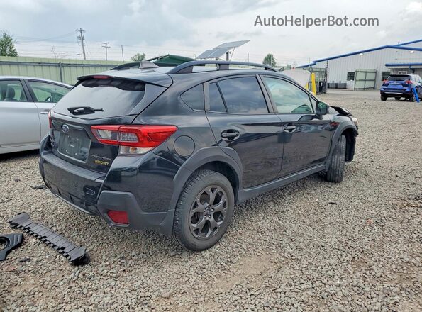 JF2GTHSCXNH230490 2022 SUBARU CROSSTREK Черный Задняя правая четверть