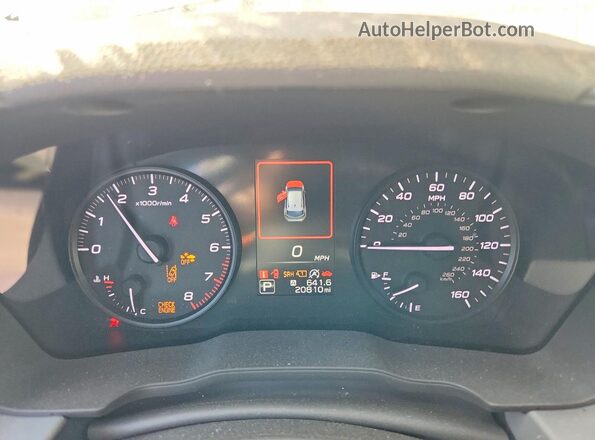 JF2GUABC0RH381137 2024 SUBARU CROSSTREK Gray Սարքավորումների վահանակի տեսք