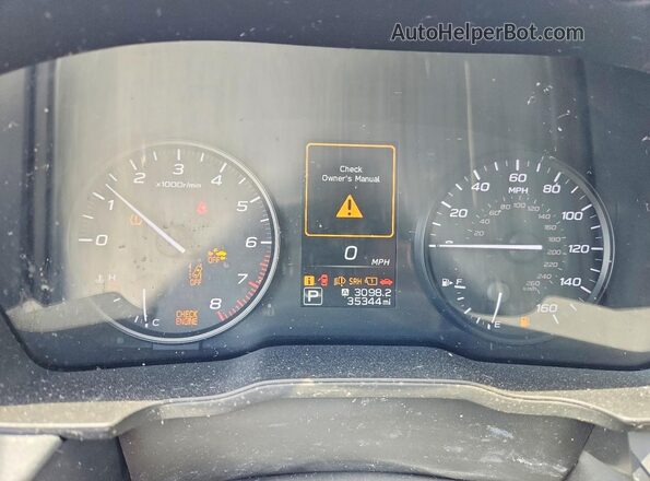 JF2GUABC2R8342565 2024 SUBARU CROSSTREK Серый Вид щитка приборов