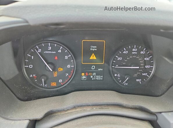 JF2GUABC2R8893577 2024 SUBARU CROSSTREK Silver Vista del cuadro de instrumentos