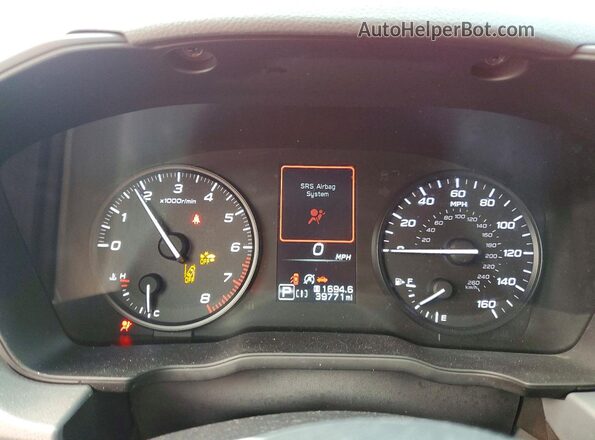 JF2GUABC5R8216135 2024 SUBARU CROSSTREK Red Սարքավորումների վահանակի տեսք
