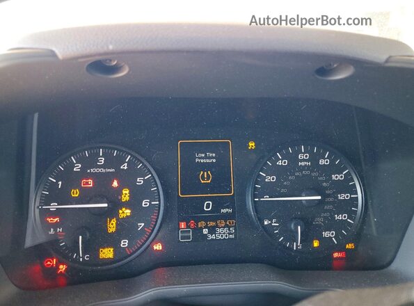 JF2GUABC9RH222777 2024 SUBARU CROSSTREK White ხელსაწყოთა პანელის ხედი