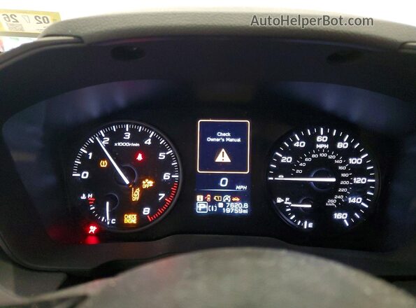 JF2GUABC9S8225040 2025 SUBARU CROSSTREK Silver Instrument cluster view