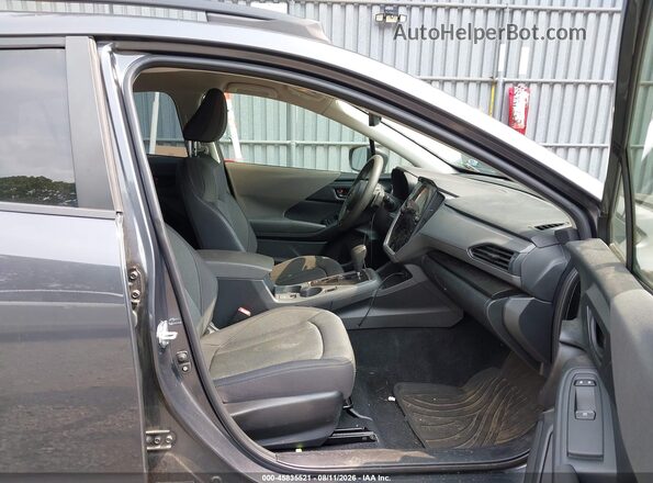 JF2GUADC0R8340942 2024 SUBARU CROSSTREK Gray წინა სალონის ხედი