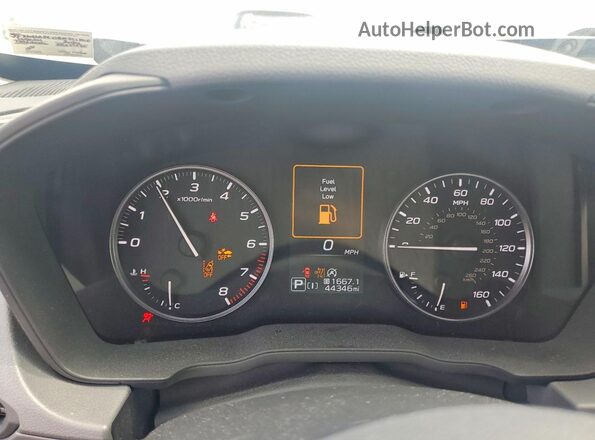 JF2GUADC0RH851860 2024 SUBARU CROSSTREK Синий Вид щитка приборов