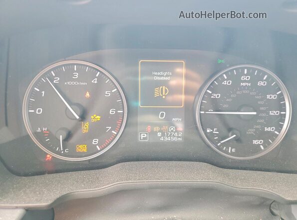 JF2GUADC2R8299083 2024 SUBARU CROSSTREK White ხელსაწყოთა პანელის ხედი