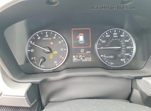 JF2GUADC2RH204778 2024 SUBARU CROSSTREK Черный Вид щитка приборов