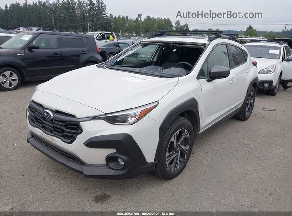 JF2GUADC2RH914148 2024 SUBARU CROSSTREK Белый Передняя левая четверть
