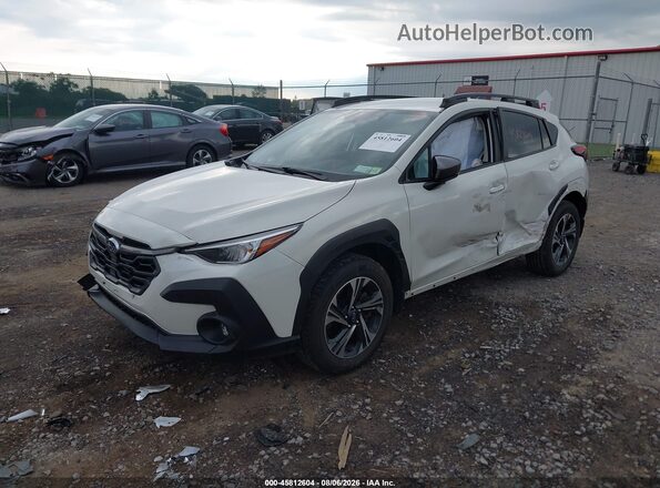 JF2GUADC3R8224909 2024 SUBARU CROSSTREK White წინა მარცხენა ხედი სამი მეოთხედიდან