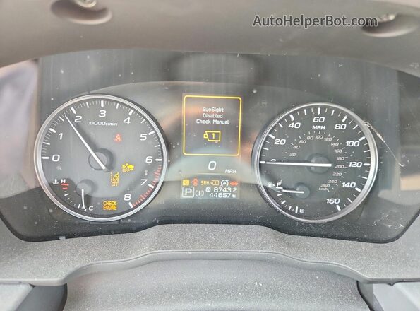 JF2GUADC3R8367309 2024 SUBARU CROSSTREK Blue Vista del cuadro de instrumentos