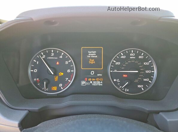 JF2GUADC4R8859864 2024 SUBARU CROSSTREK White Вид щитка приладів