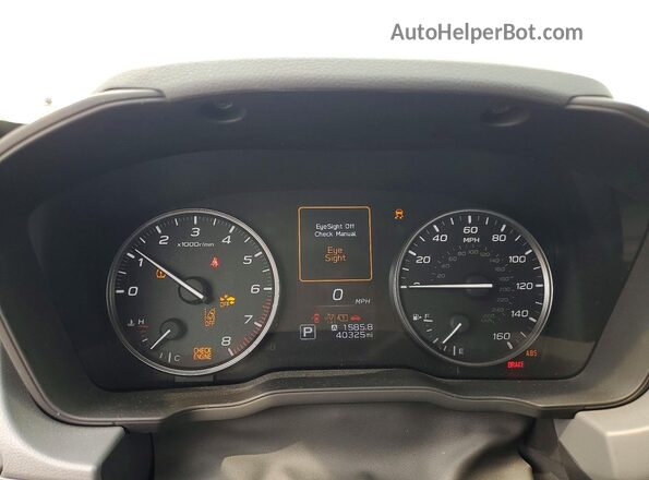 JF2GUADC4R8880701 2024 SUBARU CROSSTREK Charcoal Instrument cluster view