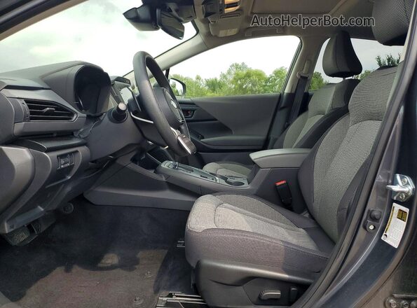 JF2GUADC4R8880701 2024 SUBARU CROSSTREK Charcoal Front interior view
