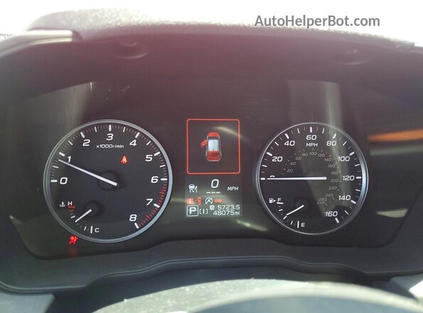 JF2GUADC4RH222179 2024 SUBARU CROSSTREK Red ხელსაწყოთა პანელის ხედი