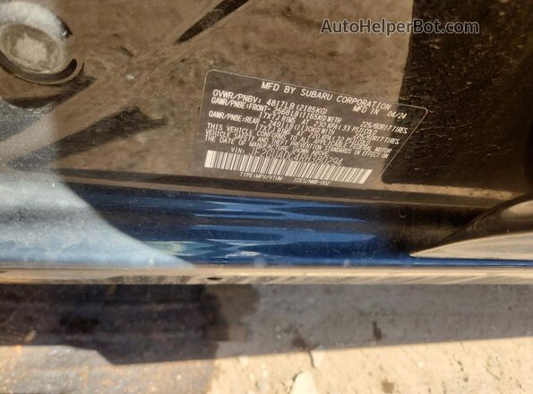 JF2GUADC4RH380294 2024 SUBARU CROSSTREK Black Շարժիչի բաժամունքի տեսք