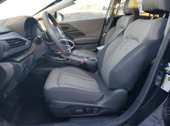 JF2GUADC5R8207934 2024 SUBARU CROSSTREK Black Вид салону спереду